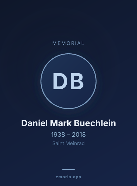Memorial portrait of Daniel Mark Buechlein