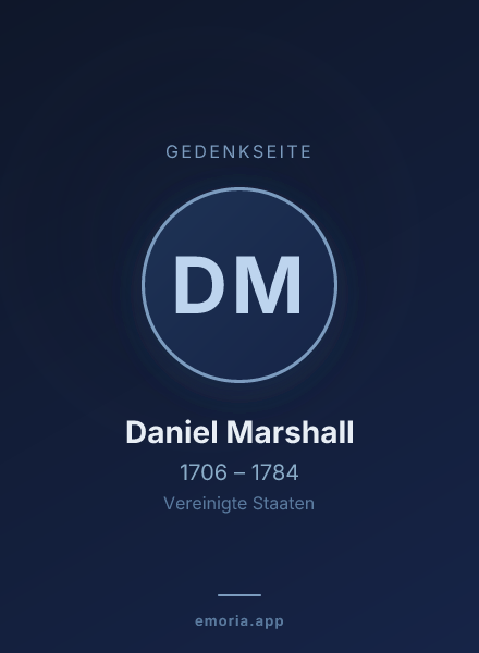 Gedenkportrait von Daniel Marshall