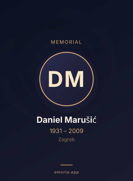 Memorial portrait of Daniel Marušić