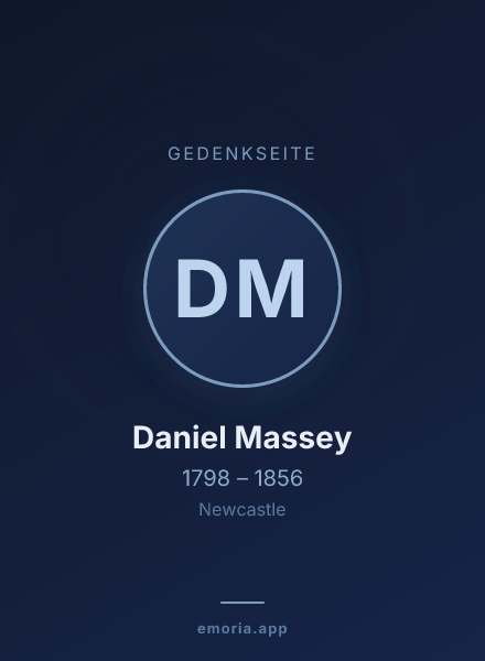 Gedenkportrait von Daniel Massey
