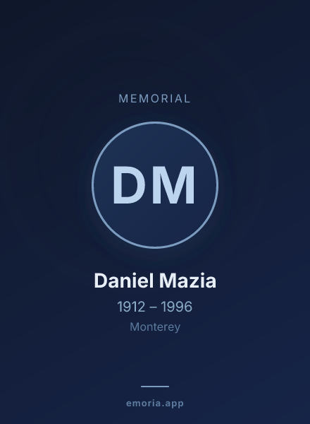 Memorial portrait of Daniel Mazia