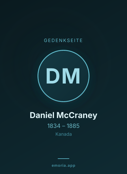 Gedenkportrait von Daniel McCraney