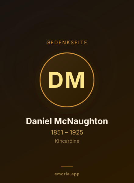 Gedenkportrait von Daniel McNaughton
