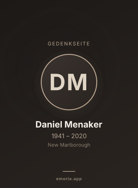 Gedenkportrait von Daniel Menaker