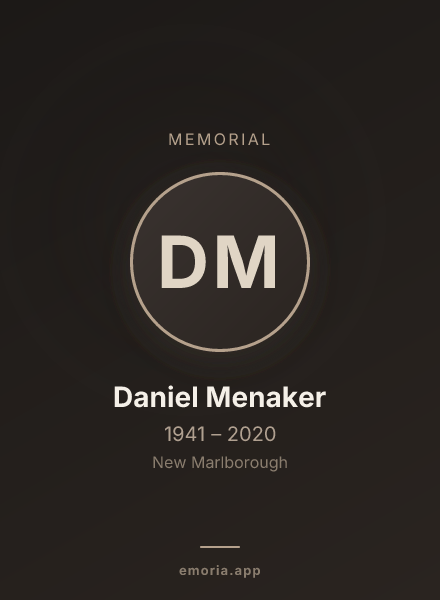 Memorial portrait of Daniel Menaker