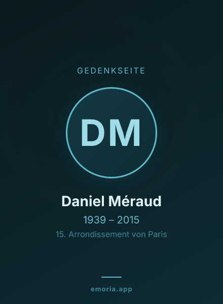 Gedenkportrait von Daniel Méraud
