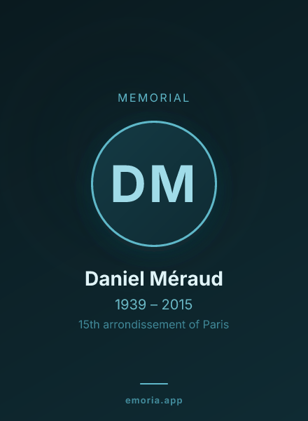 Memorial portrait of Daniel Méraud