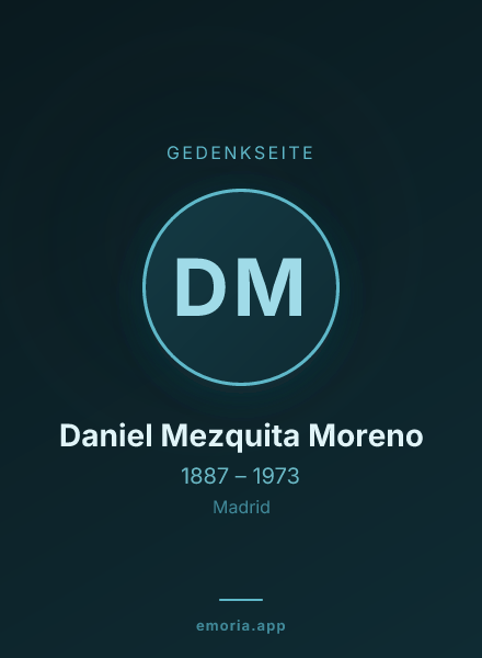 Gedenkportrait von Daniel Mezquita Moreno