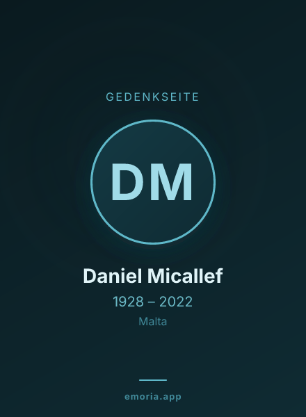 Gedenkportrait von Daniel Micallef