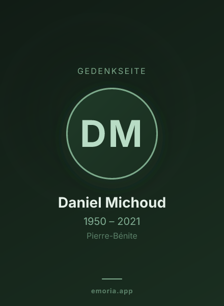 Gedenkportrait von Daniel Michoud