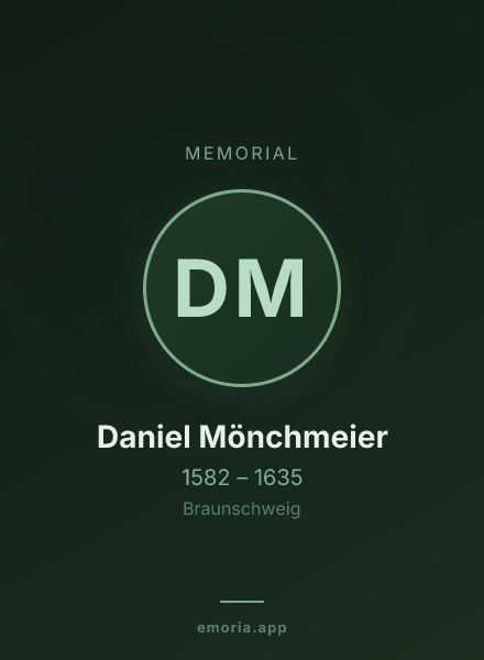 Memorial portrait of Daniel Mönchmeier