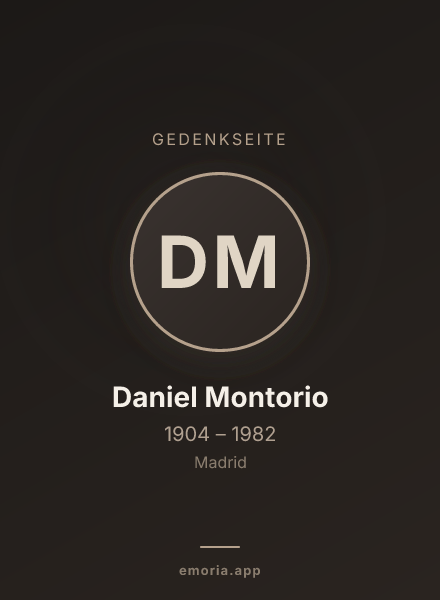 Gedenkportrait von Daniel Montorio