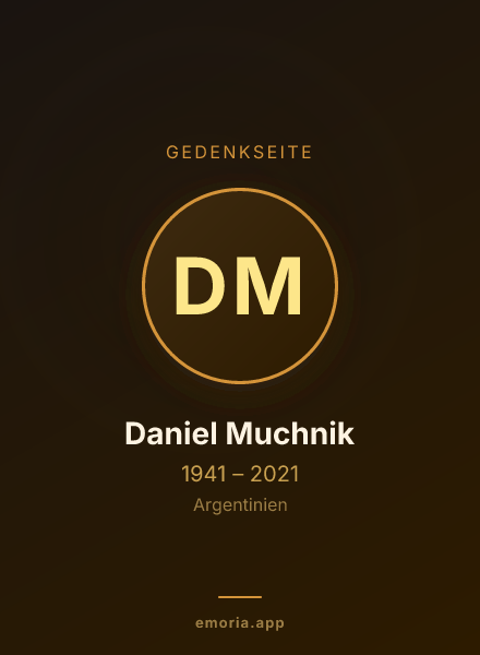 Gedenkportrait von Daniel Muchnik