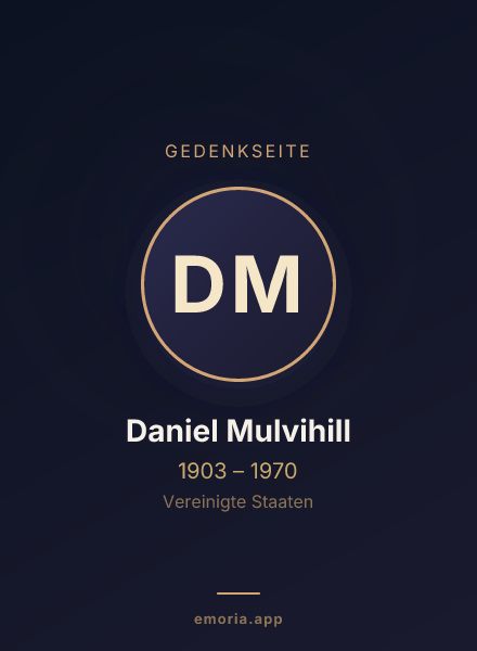 Gedenkportrait von Daniel Mulvihill