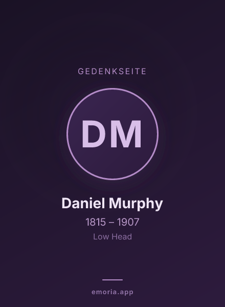 Gedenkportrait von Daniel Murphy