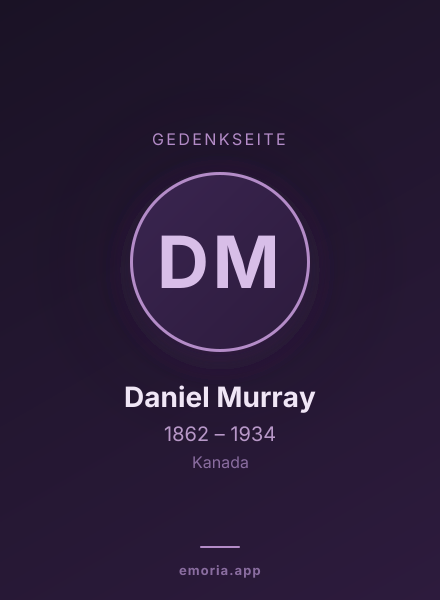 Gedenkportrait von Daniel Murray