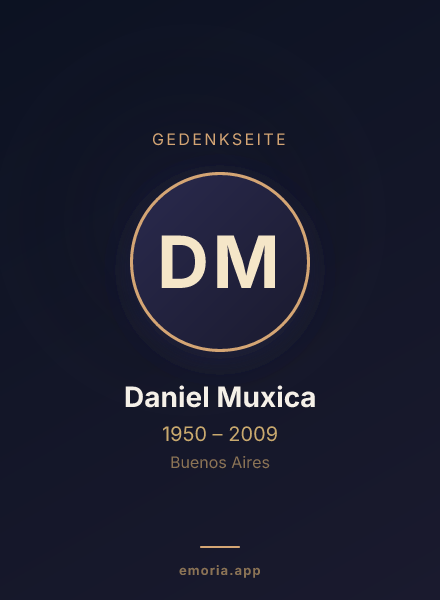 Gedenkportrait von Daniel Muxica