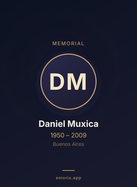 Memorial portrait of Daniel Muxica