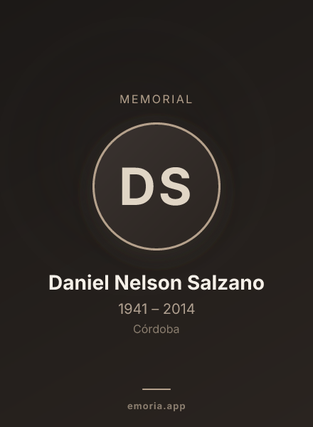 Memorial portrait of Daniel Nelson Salzano