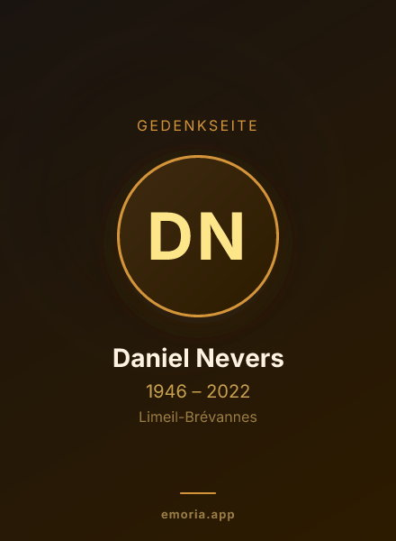 Gedenkportrait von Daniel Nevers