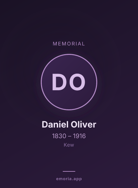 Memorial portrait of Daniel Oliver