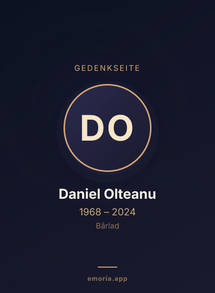 Gedenkportrait von Daniel Olteanu