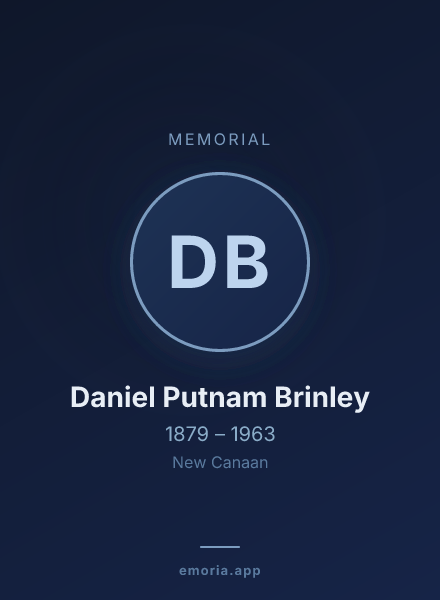 Memorial portrait of Daniel Putnam Brinley