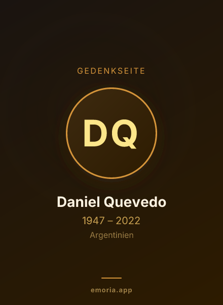 Gedenkportrait von Daniel Quevedo