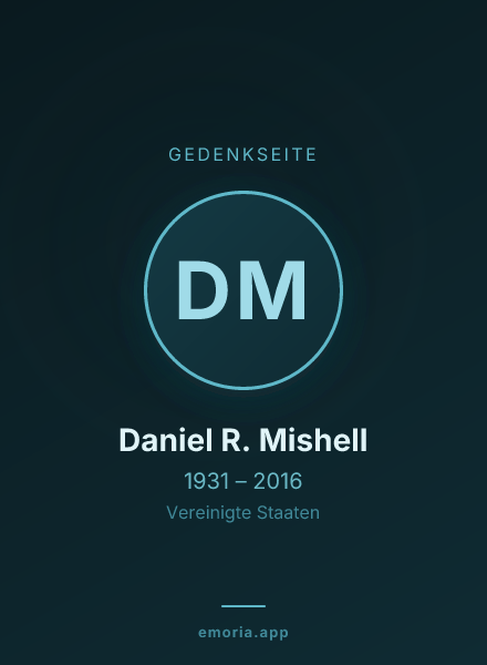 Gedenkportrait von Daniel R. Mishell