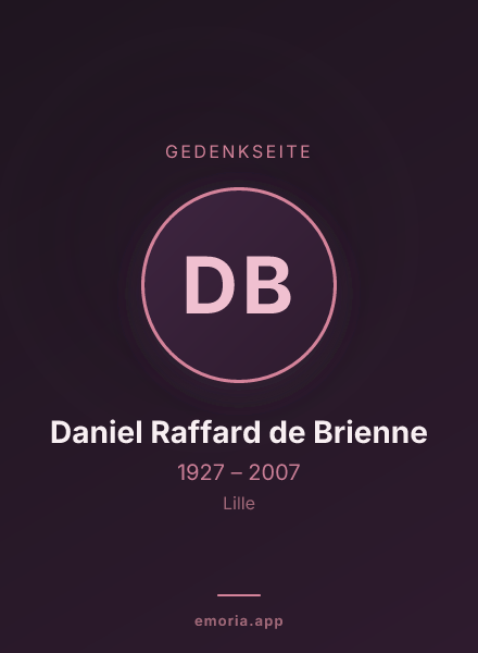 Gedenkportrait von Daniel Raffard de Brienne