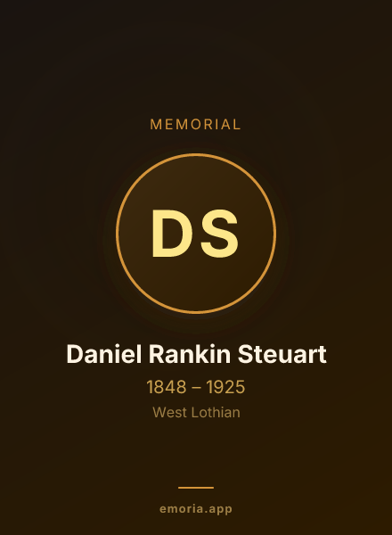 Memorial portrait of Daniel Rankin Steuart