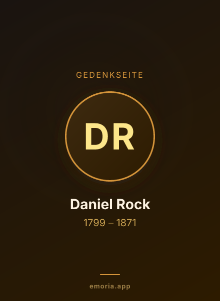 Gedenkportrait von Daniel Rock