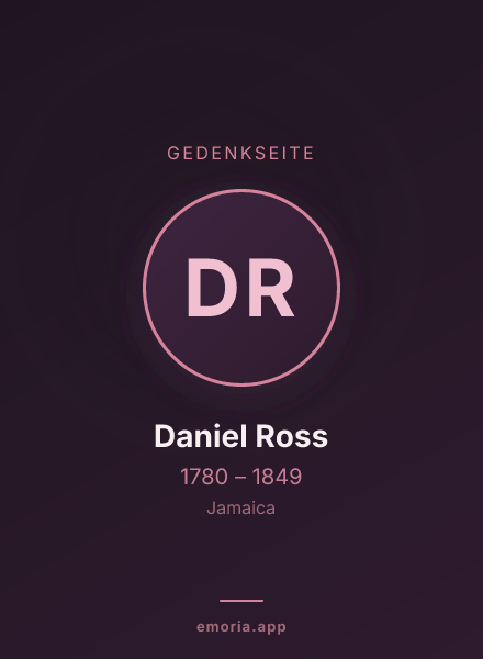 Gedenkportrait von Daniel Ross