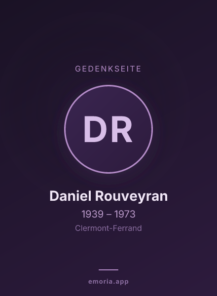 Gedenkportrait von Daniel Rouveyran