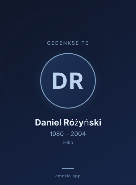 Gedenkportrait von Daniel Różyński