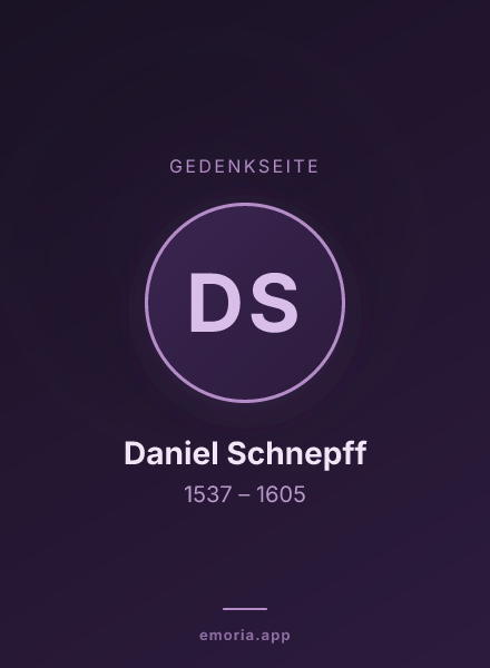 Gedenkportrait von Daniel Schnepff