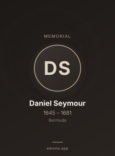 Memorial portrait of Daniel Seymour