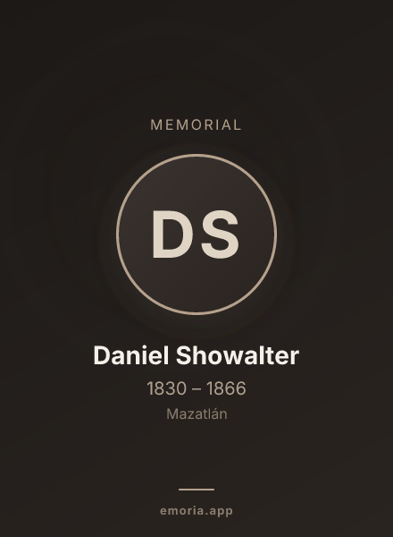Memorial portrait of Daniel Showalter