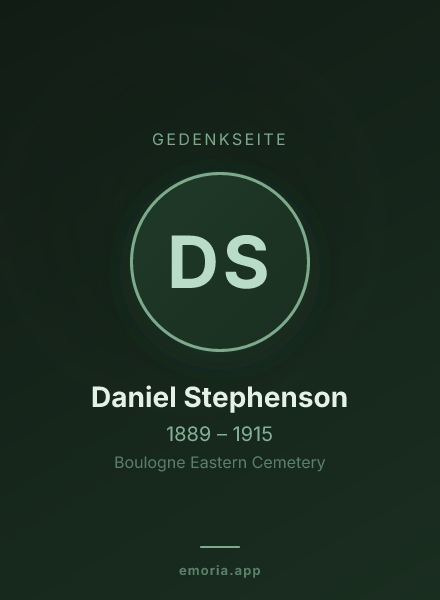 Gedenkportrait von Daniel Stephenson