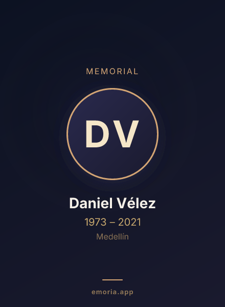 Memorial portrait of Daniel Vélez