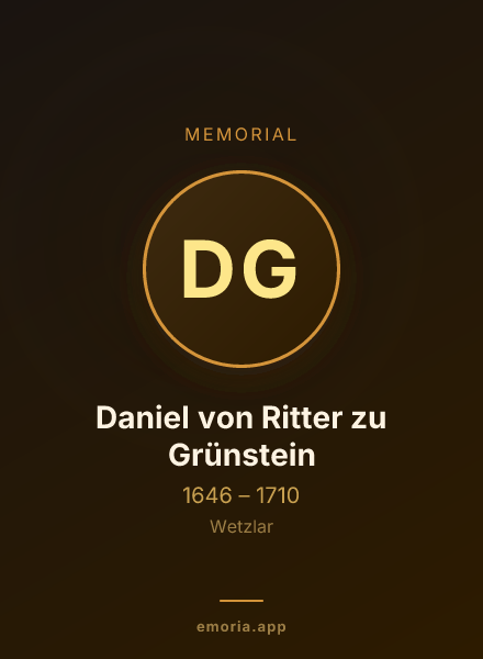 Memorial portrait of Daniel von Ritter zu Grünstein