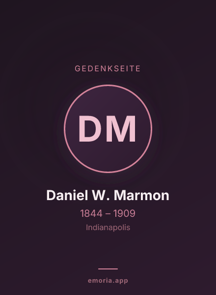 Gedenkportrait von Daniel W. Marmon