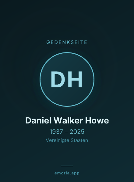 Gedenkportrait von Daniel Walker Howe
