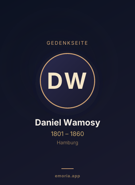 Gedenkportrait von Daniel Wamosy