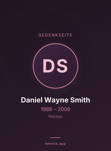Gedenkportrait von Daniel Wayne Smith