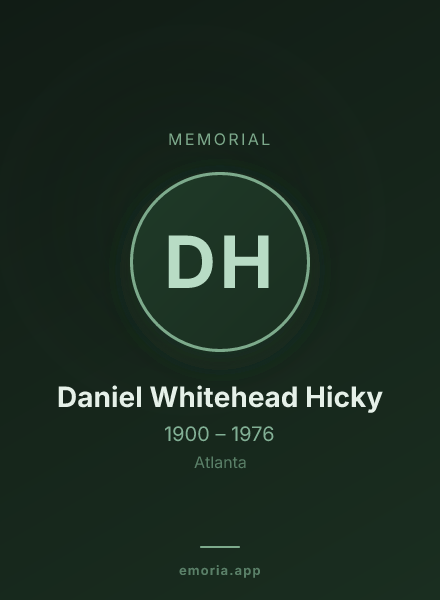 Memorial portrait of Daniel Whitehead Hicky