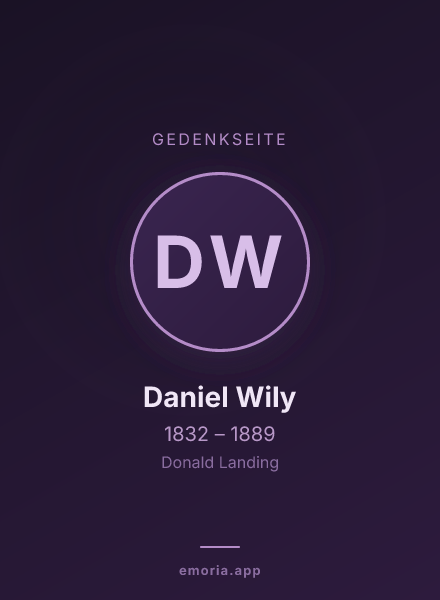 Gedenkportrait von Daniel Wily