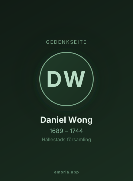 Gedenkportrait von Daniel Wong