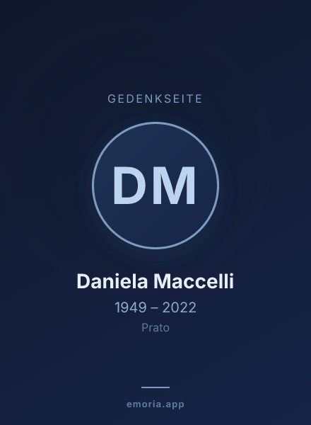 Gedenkportrait von Daniela Maccelli