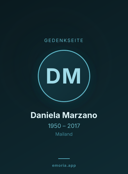 Gedenkportrait von Daniela Marzano
